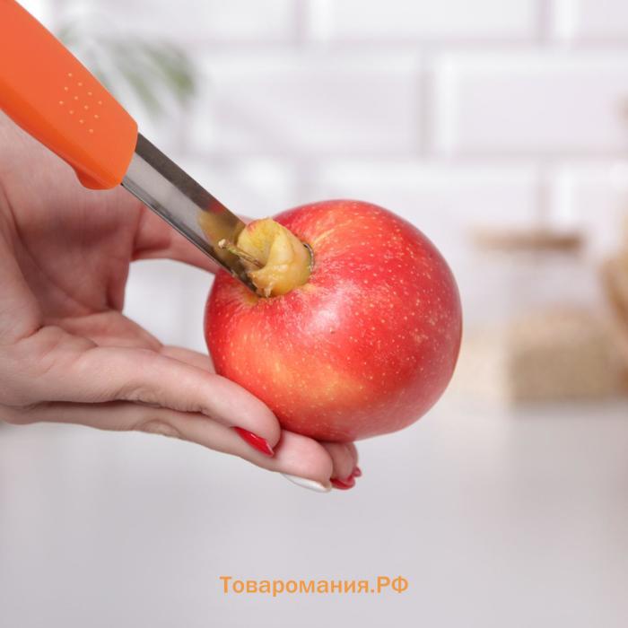 Нож для сердцевины «Оранж», 21 см, цвет оранжевый