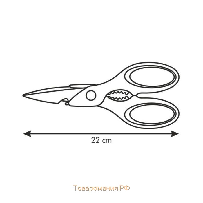 Ножницы многофункциональные Tescoma Presto, 22 см