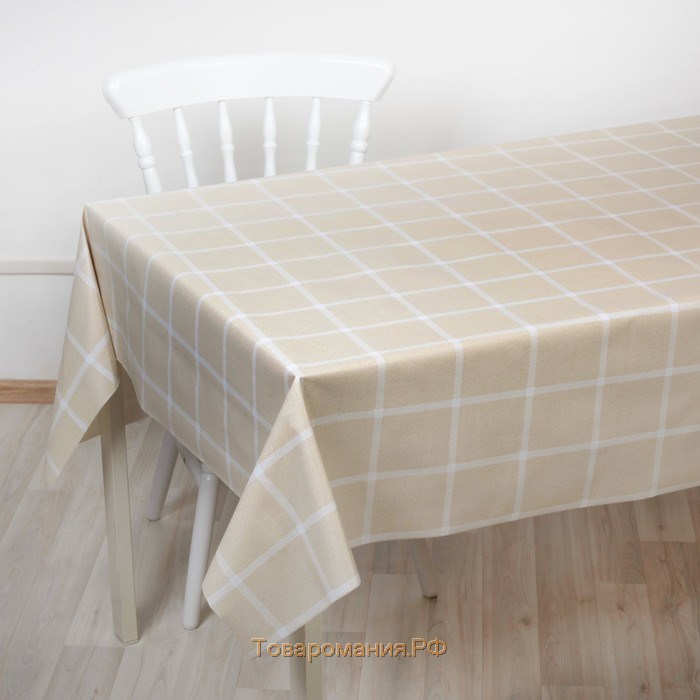 Клеёнка на стол на тканевой основе, ширина 137 см, рулон 20 метров, толщина 0,25 мм