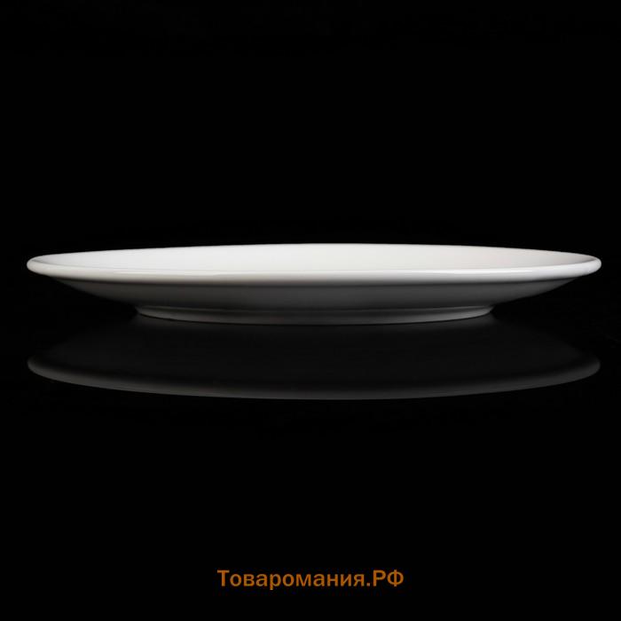 Тарелка  White Label, d=22.6 см, фарфор, белая