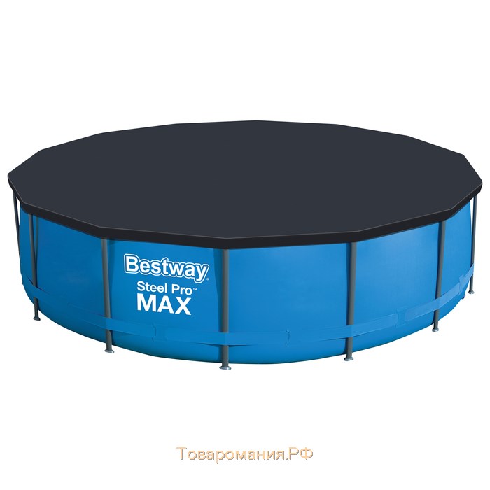 Бассейн каркасный Bestway Steel Pro MAX, 427×107 см, фильтр-насос, лестница, тент, 56950