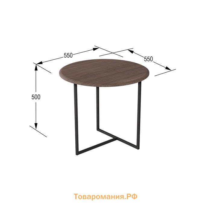 Стол журнальный «Альбано», 550 × 550 × 500 мм, МДФ, цвет акация