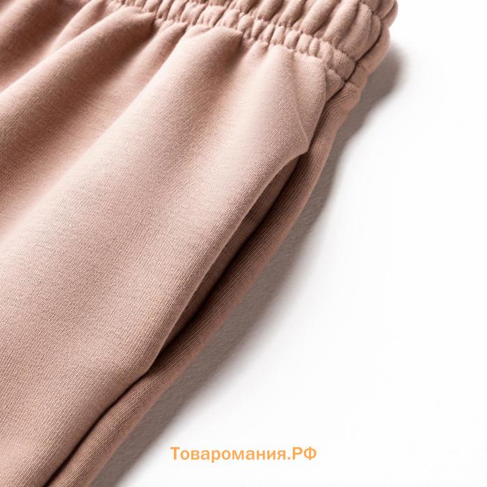 Костюм женский (толстовка, брюки) MINAKU: Casual collection цвет бежевый, размер 46