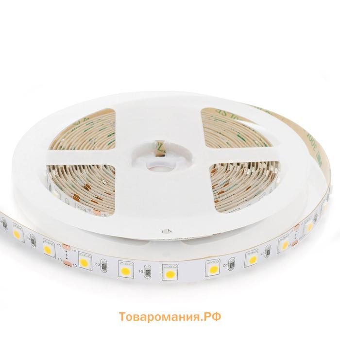 Светодиодная лента Apeyron Electrics 5 м, IP20, SMD5050, 60 LED/м, 14.4 Вт/м, 24 В, 4000К