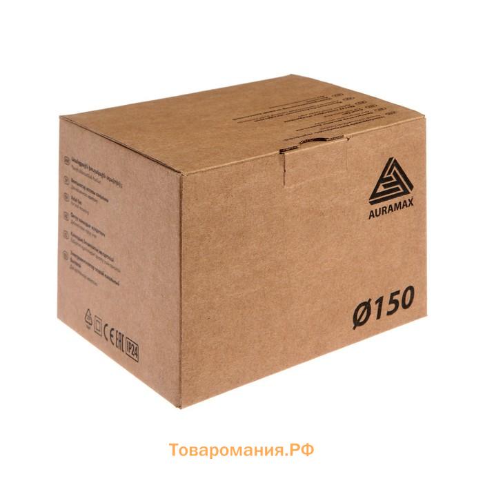 Вентилятор вытяжной AURAMAX VP 150, 153x153 мм, d=150 мм, 220 В, 22 Вт, 37 дБ, канальный