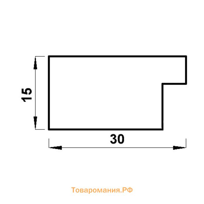 Фоторамка пластик "МИРАМ" 20х30 см, 651740-8, (пластиковый экран)