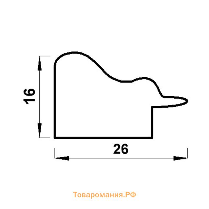 Фоторамка пластик "МИРАМ" 10х15 см, 642653-4, (пластиковый экран)