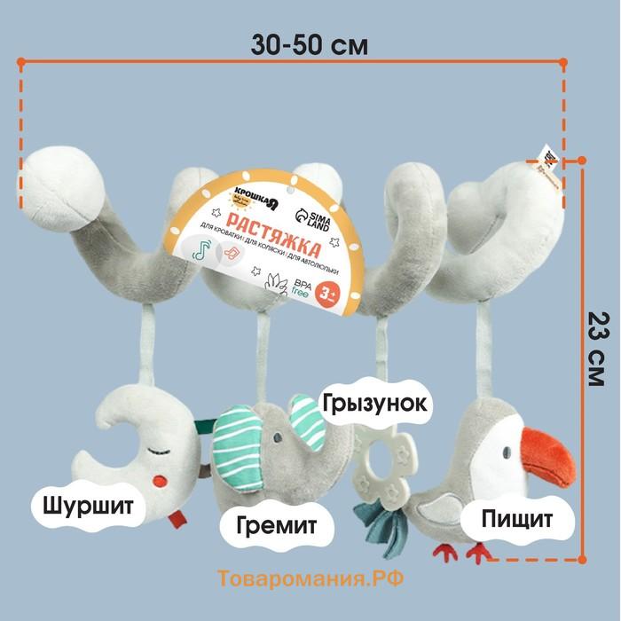 Растяжка на кроватку/коляску «Джунгли», с прорез., Крошка Я