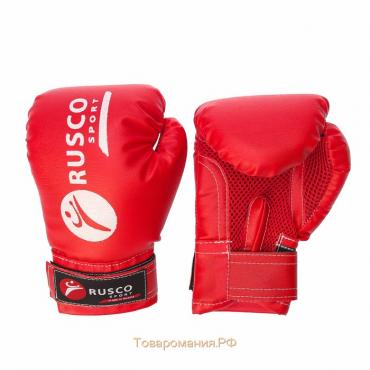 Перчатки боксёрские RuscoSport, красные, размер 10 oz