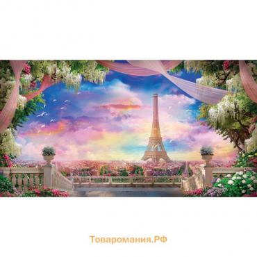 Фотобаннер, 300 × 160 см, с фотопечатью, люверсы шаг 1 м, «Вид на Париж»