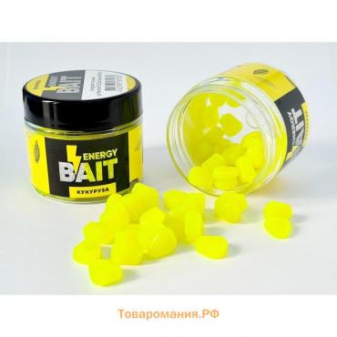 Искусственная насадка ENERGY BAIT «Кукуруза», плавающая, ароматизированная, FLUO, 60 шт, цвет желтый