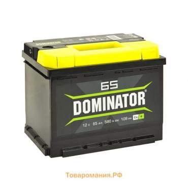 Автомобильный аккумулятор Dominator 65 А/ч, 630 А, 242х175х190, обратная полярность